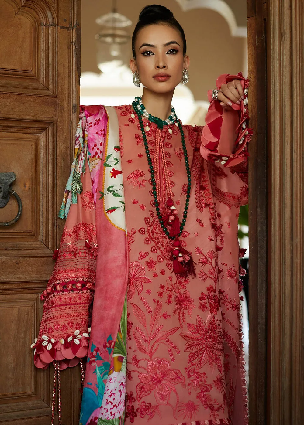 Peach Lawn Suit - Elan - Luxury Lawn '23 - ARNA-EL23-05B