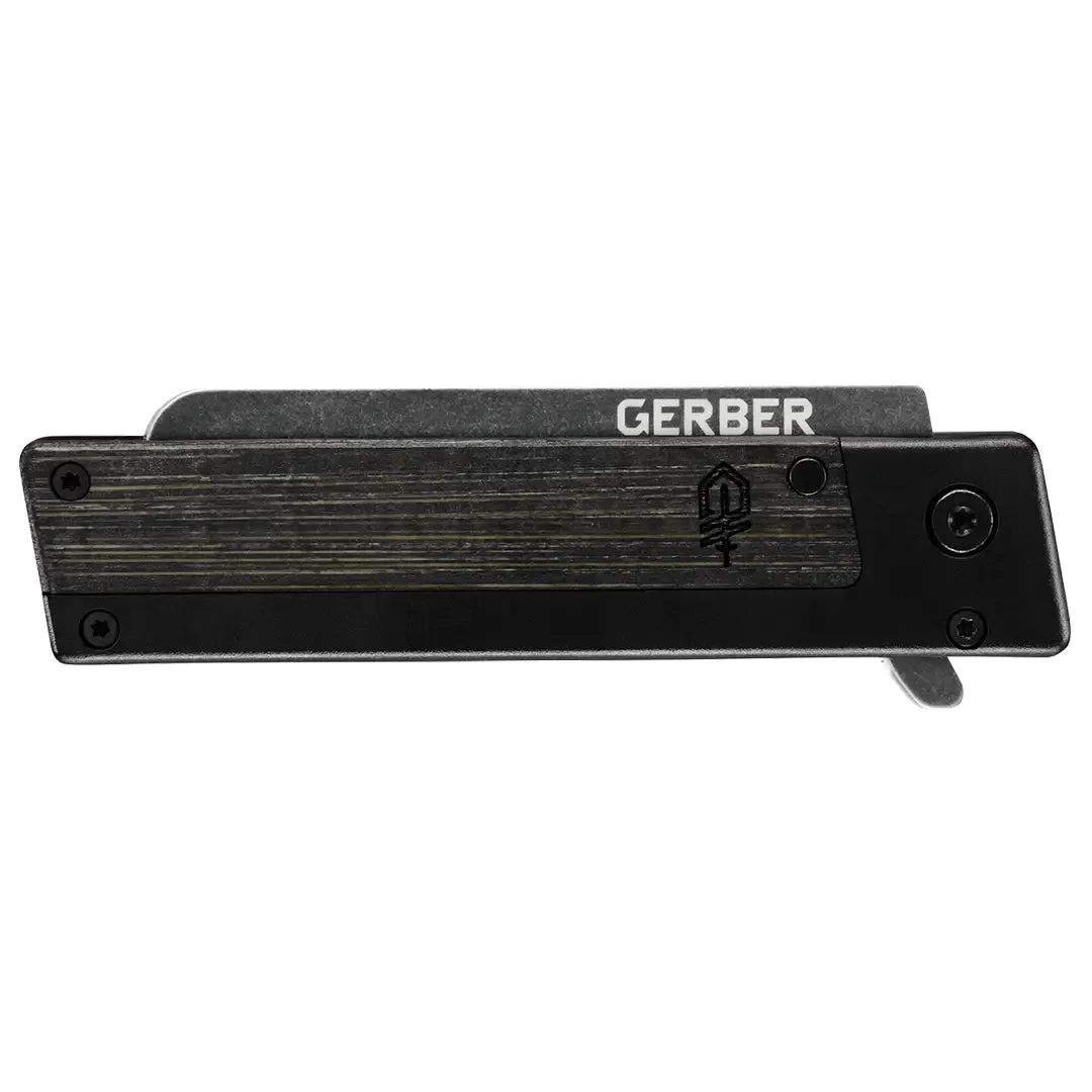 Quadrant FE SF Folding Clip Knife - Black Bamboo by Gerber