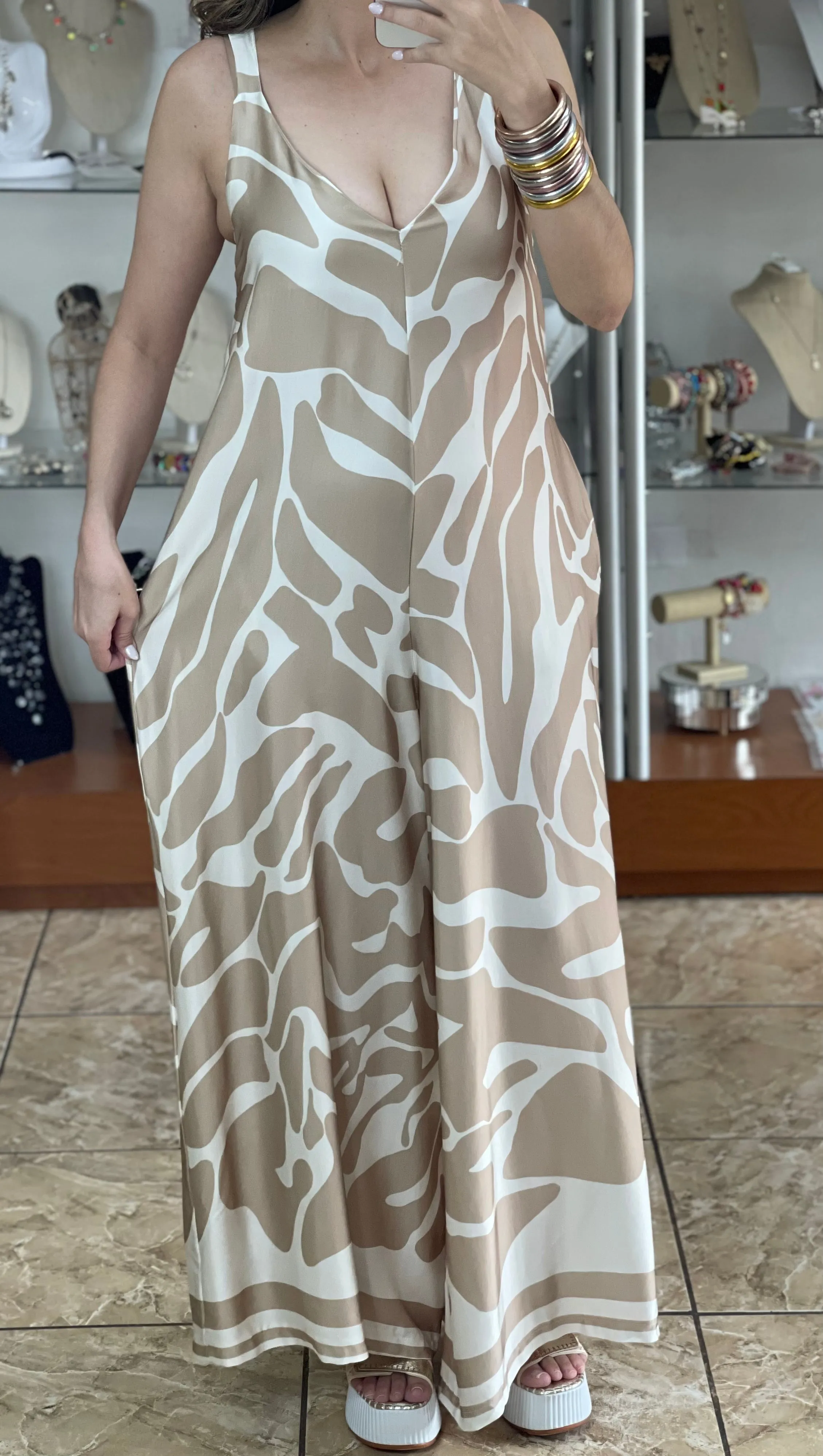 Satin OS Jumpsuit