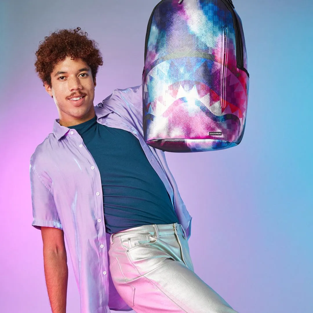 Sprayground Sharkclub Electronica Backpack - Purple / Blue / Black