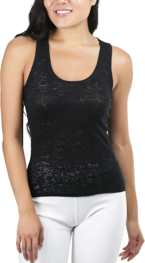 ToBeInStyle Women's Racerback Classic Solid Print Tank Top