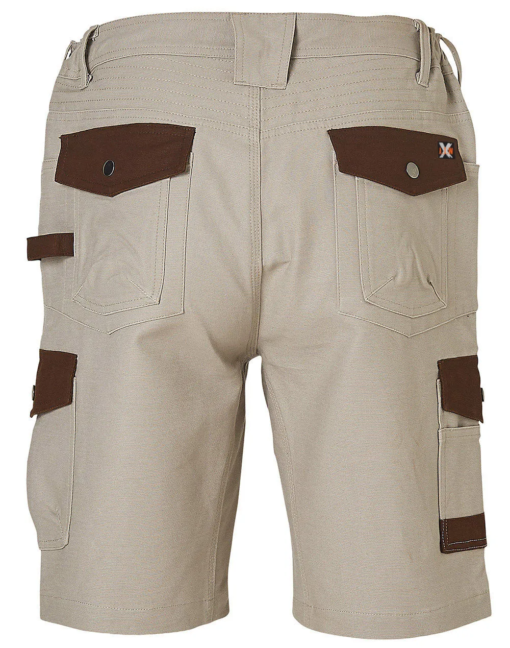 Winning Spirit Mens Stretch Cargo Work Shorts With Design Panel Treatments (WP23)