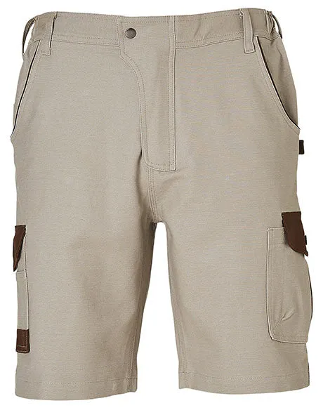 Winning Spirit Mens Stretch Cargo Work Shorts With Design Panel Treatments (WP23)