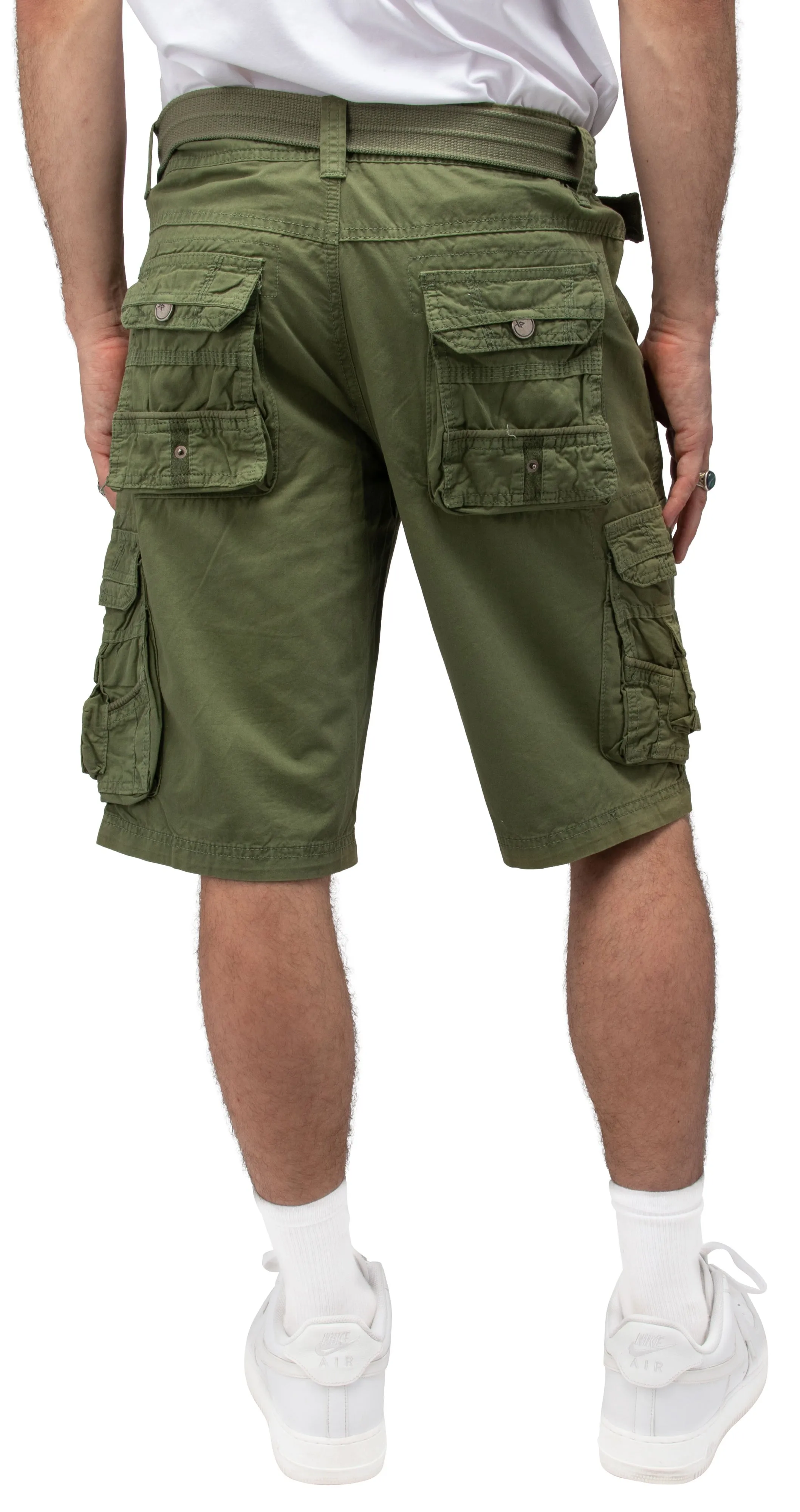 X RAY Mens Tactical Cargo Shorts Camo and Solid Colors 12.5" Inseam Knee Length Classic Fit Multi Pocket